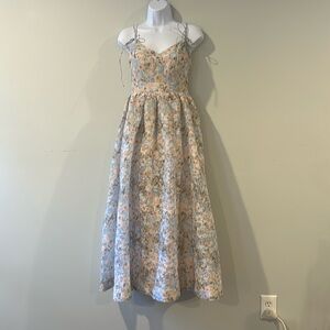 En Saison spaghetti strap long floral maxi dress size S